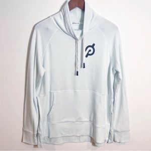 PELOTON Legacy Mint Green Cowl Neck Pullover Sweatshirt